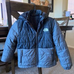 The North Face Kids Two-Tone Gray Puffer Jacket